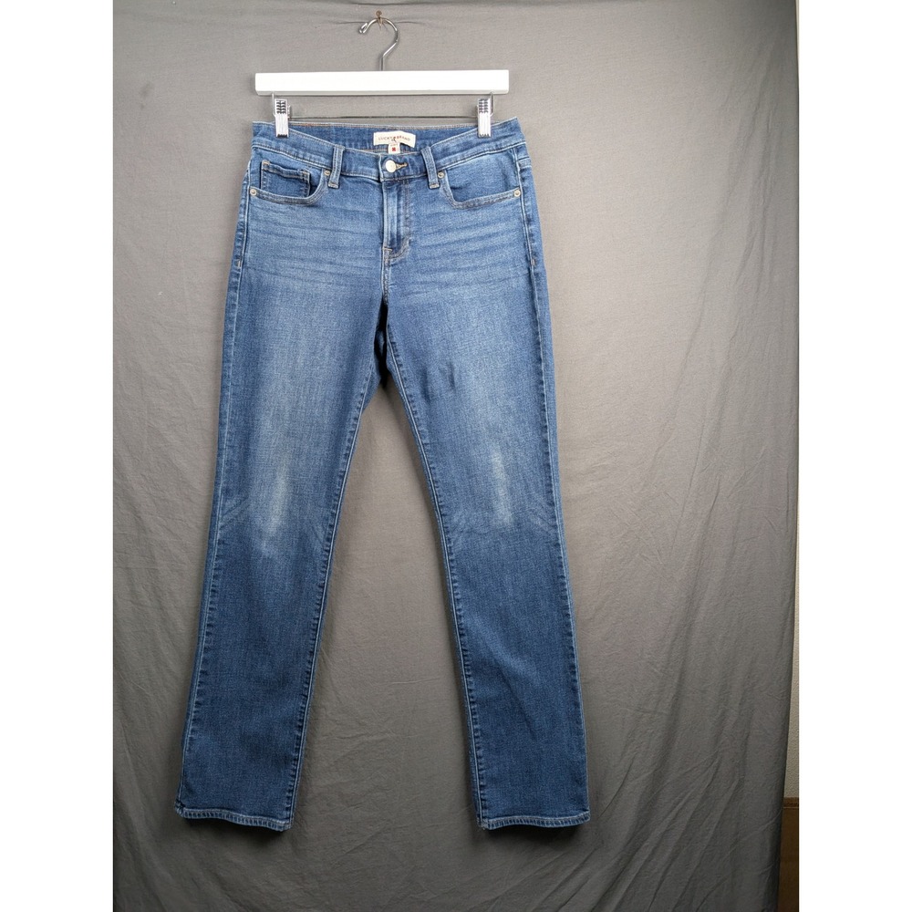 Lucky Brand Sweet Mid Rise Straight Leg Jeans Blue Womens Size 8/29 R‎